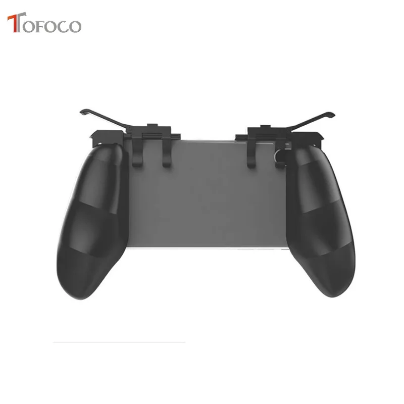  Mobile Game Controller Shooter Trigger Fire Button with Handle Holder Cell Phone Adapter Accessorie
