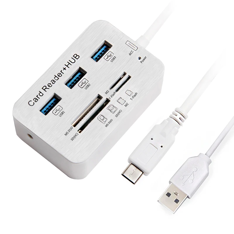 Микро usb 3 0 концентраторы Многофункциональный USB комбинированный