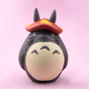 

Miyazaki Anime Totoro Figure Kids Toys DIY My Neighbor Totoro With Mushroom Hat Resin Action Figures Model Toy Garden Ornaments
