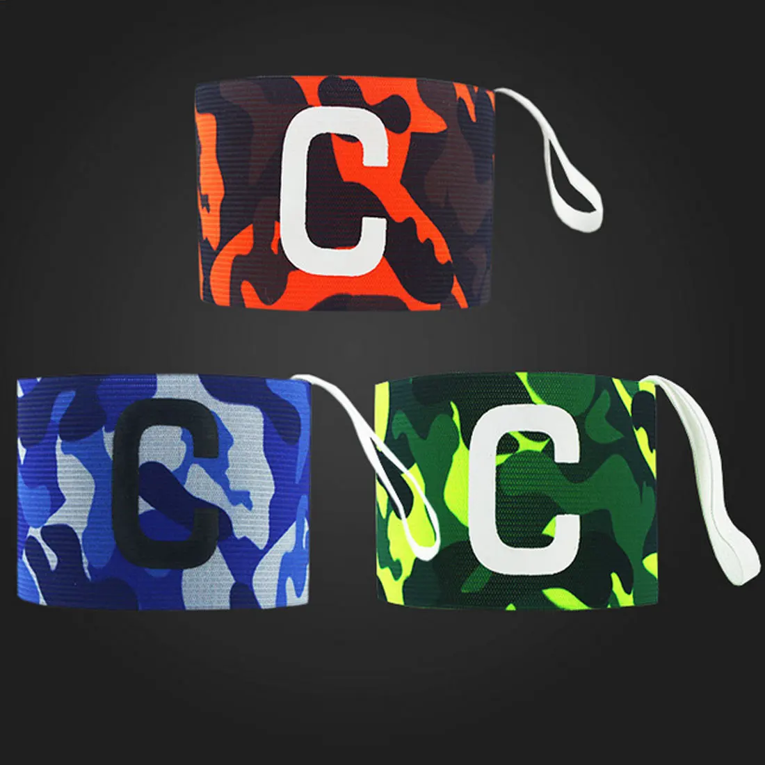 Camuflaje de Nylon transpirable de fútbol elástico ajustable capitán brazalete codo ejercicio futbol de atención de la salud Camuflaje de Nylon transpirable de fútbol elástico ajustable capitán brazalete codo ejercicio futbol de atención de la salud