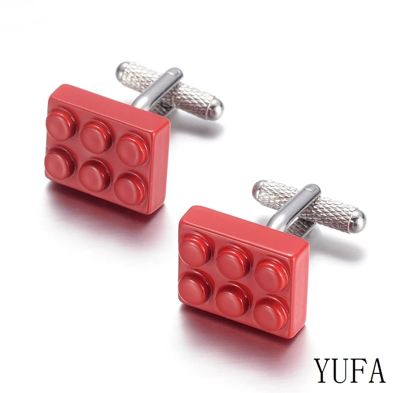 Popular Rectangle Men's Cufflinks Brand French Shirts Cufflinks Buttons