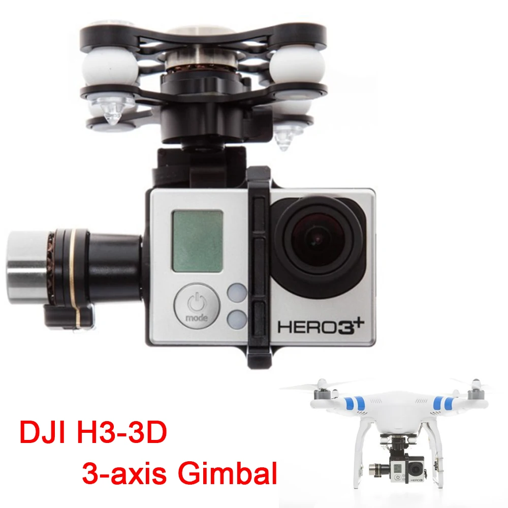 

New Arrivel original DJI Phantom 3 Zenmuse H3-3D 3-axis High Quality Gimbal Camera Mount for GoPro Hero 3+ / 3 Camera