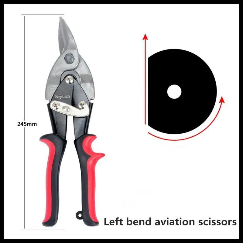 

25CM/8'' Tin Sheet Metal Snip aviation scissor iron plate cut shear household tool industrial industry scissors