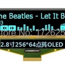 Noenname_null 2.8 дюймов COF синий OLED Экран ssd1322ur1 Drive IC 256*64 SPI/I2C/параллельный Интерфейс