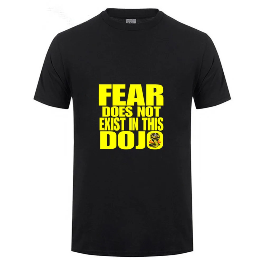 2021 em linha designer t camisa dos homens medo não existe neste dojo men tshirts de manga curta personalizado verão topos