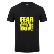 2021 em linha designer t camisa dos homens medo não existe neste dojo men tshirts de manga curta personalizado verão topos