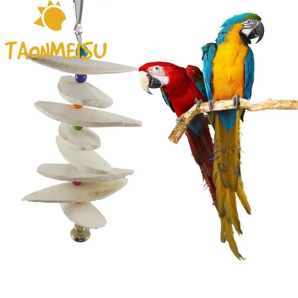 

Cuttlefish Bone Bird Toy Parrot Chew Toy Calcium Molars Squirrel Bite Molars Hanging Biting String for for Parrots Bird