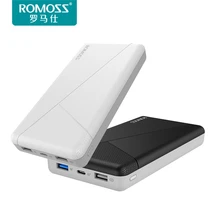 Original ROMOSS Powerbank 20000mAh QC3.0 Fast Charge for iPhone X Mobile Power Bank Two-way Fast Charging External Battery Pack