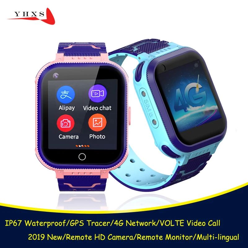

IP67 Waterproof Smart 4G Remote Camera GPS WI-FI Kids Children Students Wristwatch SOS Video Call Monitor Tracker Location Watch