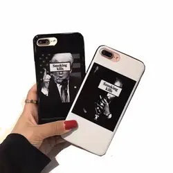 Роскошные черный, белый цвет зеркало Мощность чехол для iPhone 6S 6 7 Plus В виде ракушки мягкой кожи Модные Защитная крышка для Iphone 6S плюс