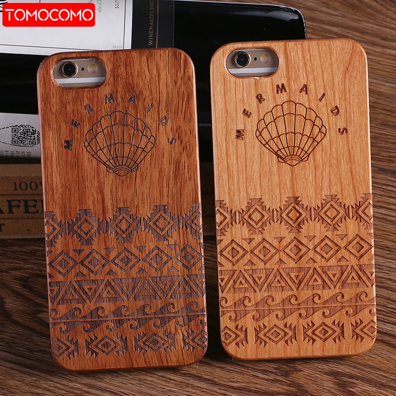

For iPhone 5 5S 6 6S 6Plus 7 7Plus 8 8Plus X XS Max Mermaid Cat Wood Case For SAMSUNG Galaxy S7 Edge S8 plus Fundas