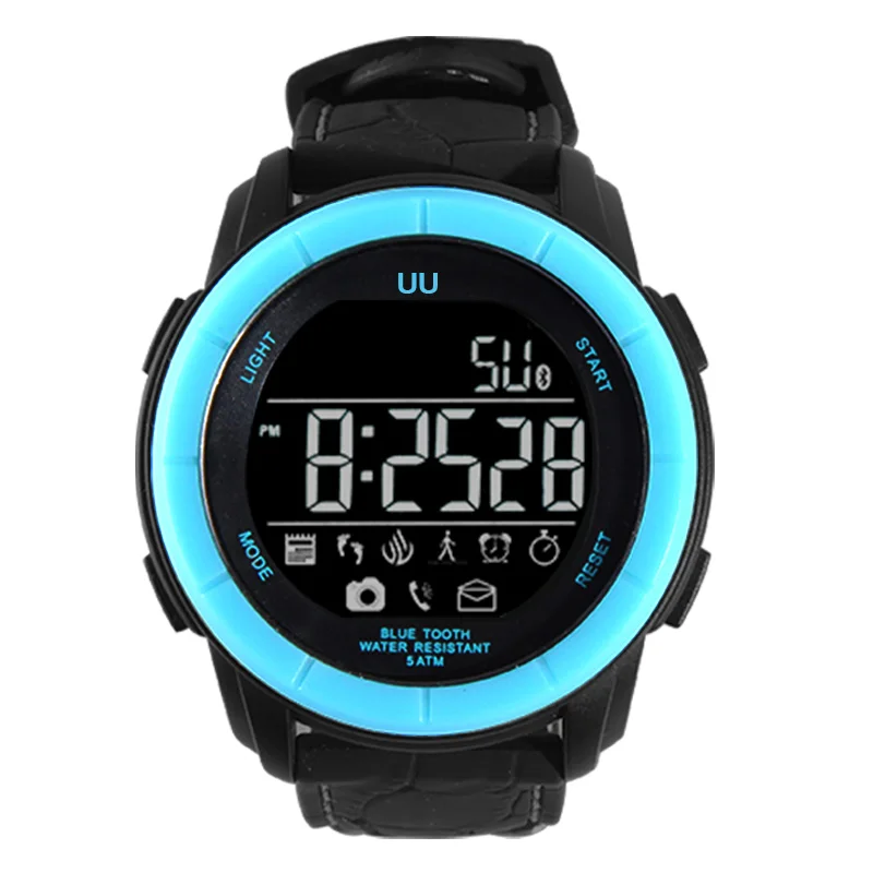 Uu Bluetooth Smart часы Водонепроницаемый Открытый спортивные для IOS Android смартфон passameter