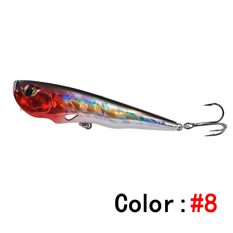 Рыболовная приманка, жесткие рыболовные приманки, верхняя водная приманка, морская искусственная наживка для рыбалки, приманка для баса, Isca Pesca - Цвет: Color 08
