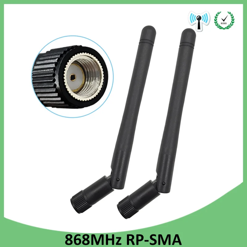 

20pcs 868MHz 915MHz Antenna 3dbi RP-SMA Connector GSM 915 MHz 868 MHz antena outdoor signal repeater antenne waterproof Lorawan
