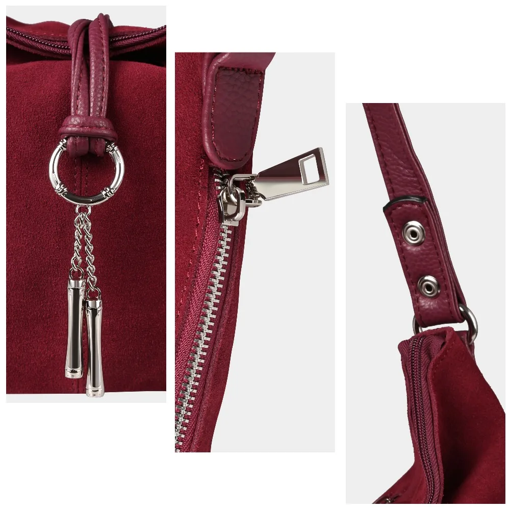 2018 Fashion Women Split Leather Shoulder Bag Female Suede Casual Crossbody handbag Casual Lady Messenger Hobo Top-handle Bags