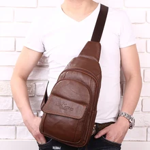 Новинка, мужская сумка-мессенджер из натуральной кожи через плечо, первый слой, Воловья кожа, модная мужская сумка на каждый день, нагрудный рюкзак