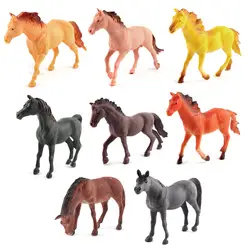 Оригинальный диких животных модель ранчо лошадь игрушка набор в фигурки героев детский Образование Подарки орнамент игрушечные лошадки