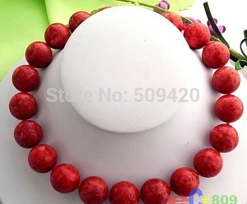 

Wholesale 32012 >>HUGE17" 20MM NATURE ROUND RED CORAL BEAD NECKLACE #@
