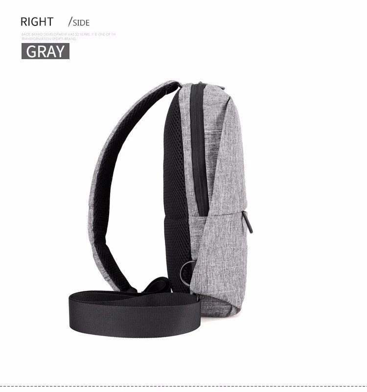 AHRI 2017 New Soft Waterproof High Capacity Chest Bag For Men Female Canvas Sling Bag Casual Crossbody Bags For Short Trip Urban 18