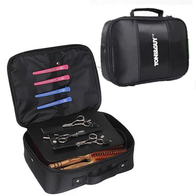 

New Barber Tools Bag Portable Leatherette Salon Hairdressing Hair Styling Tools Clipper Comb Scissors Case Storage Bag