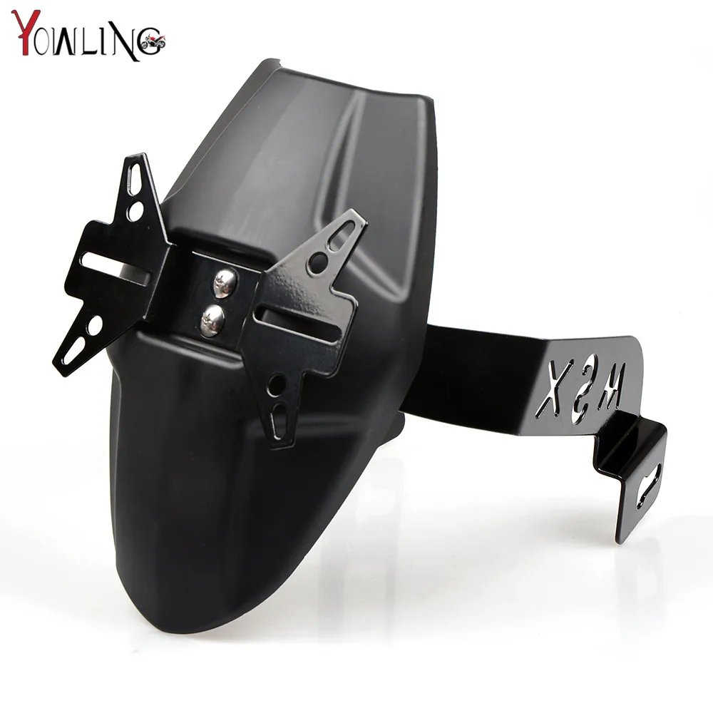 Motorcycle Rear Fender License Plate Bracket Mud Cover Guard Motorbike