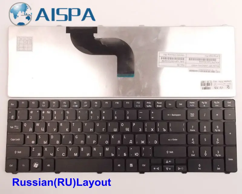 Новая клавиатура для ноутбука Acer Aspire 7745ZT 5739/g 8940/g 5738DZG 5738PG 5738PZG 5538-1096 5542N 7540/G Русская