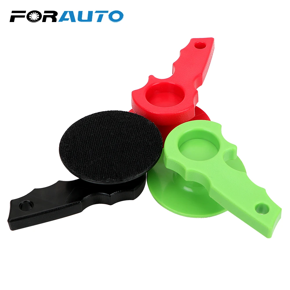 

FORAUTO Applicator Pads Polishing Sponge Handle Hand Tool Waxing Tool Auto Care Foam Glass Sponge Car Wax Sponge Accessories
