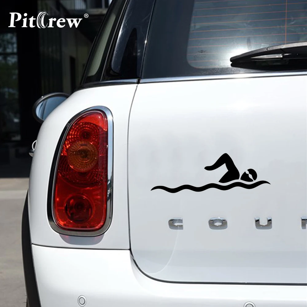 Buy 1PC High Quality 14.5*5cm Swim Sport Vinyl