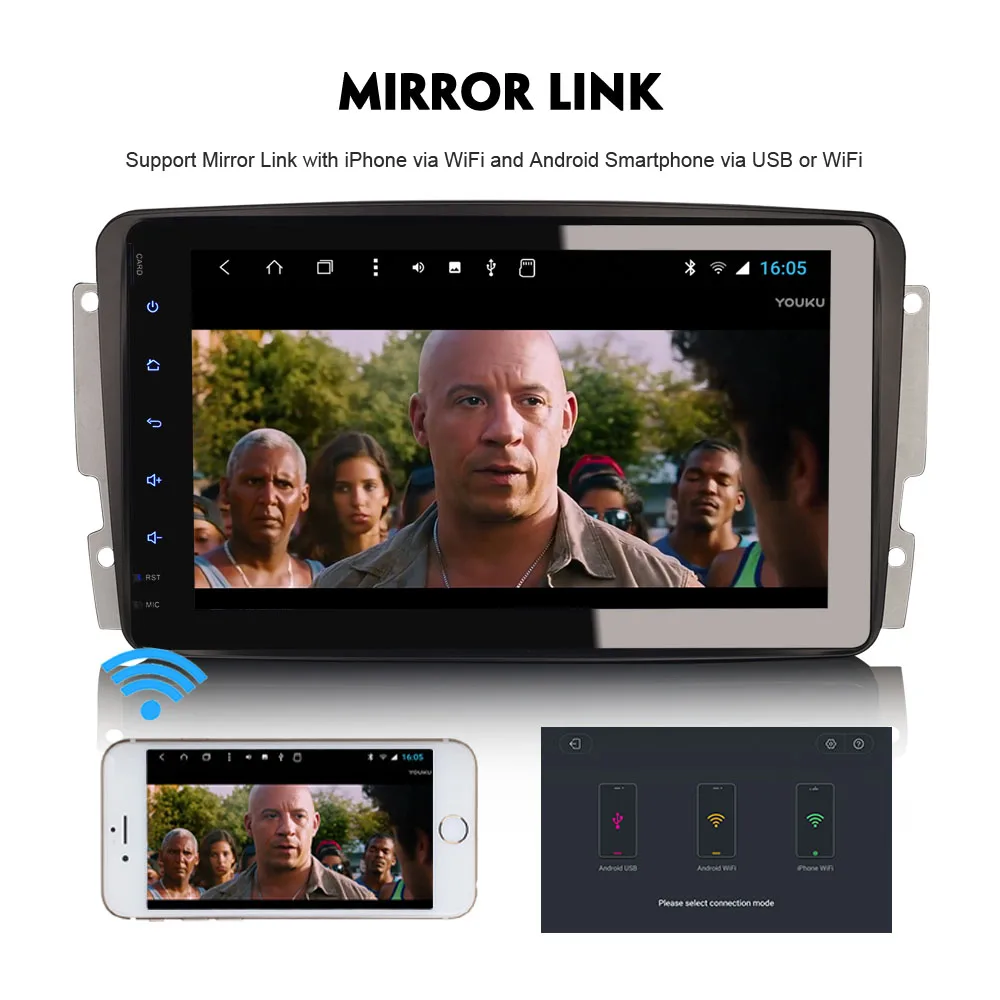 Best Android 8.0 Autoradio Car Multimedia Player for Mercedes Mercedes Klasse C/G/CLK W203 W209 Viano Vito DAB+ SatNav WiFi 4G GPS 1 Best Android 8.0 Autoradio Car Multimedia Player for Mercedes Mercedes Klasse C/G/CLK W203 W209 Viano Vito DAB+ SatNav WiFi 4G GPS 1