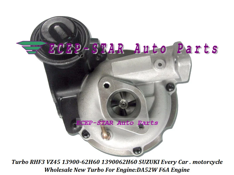 Turbo RHF3 VZ45 13900-62H60 13900 62H60 1390062H60 Turbocharger For ISUZU For SUZUKI Every motorcycle DA52W F6A Engine  (4)