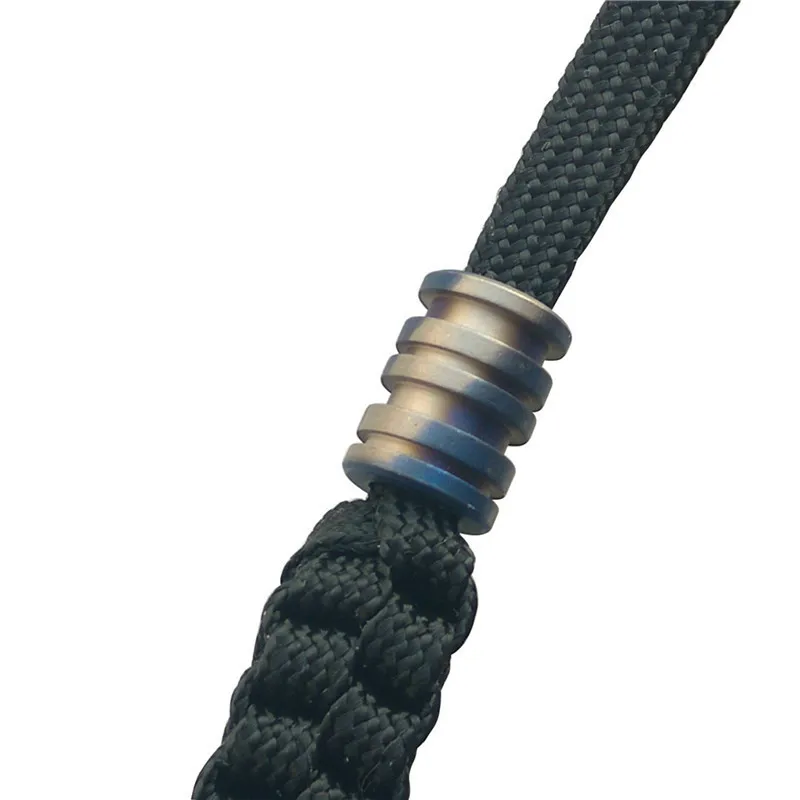 سبائك التيتانيوم tc4 حبات paracord حبل سقوط الأدوات أدوات التخييم متعددة قلادة الهاتف