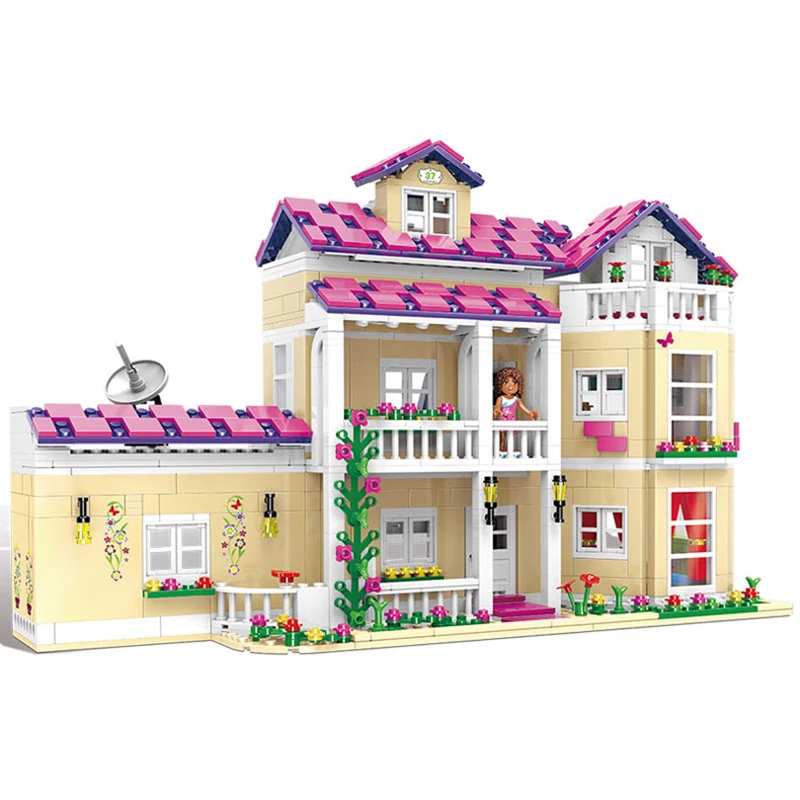 

XB12006 Kid Toys 1334Pcs Girl Series Blocks Happy Dormitory Set Building Blocks Bricks Educational Funny Girls Toys New Gifts