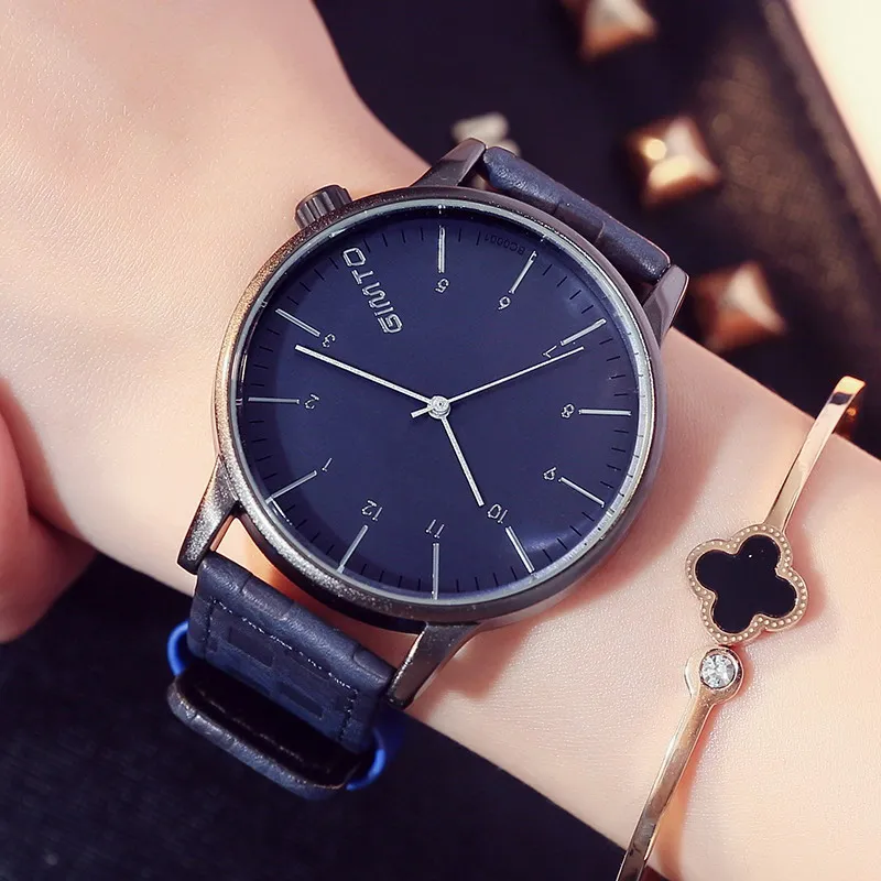 2017 GIMTO Creative Women Watches Leather Fashion Casual Ladies Watch Female Quartz Sport Wristwatch Relogio Feminino