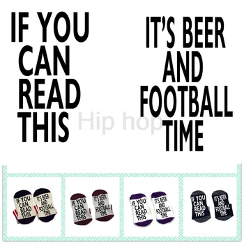 

Socks If you can read this It's beer and foot time socks cotton elastic comfortable unisex game time socks