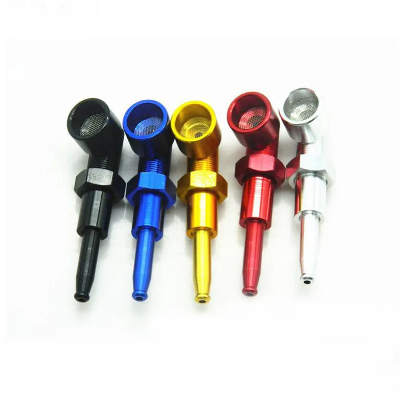 3pcs Creative Screw Pipe Metal Herb Smoking Pipe Wholesale Cheap Mini