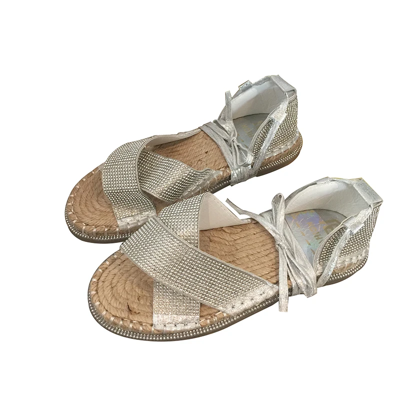 Beige Heeled Sandals Strappy Heels Fashion Womens Shoes 2019 All-Match Crocs-shoes Slippers Cross Black Lace Up Sandals Luxury