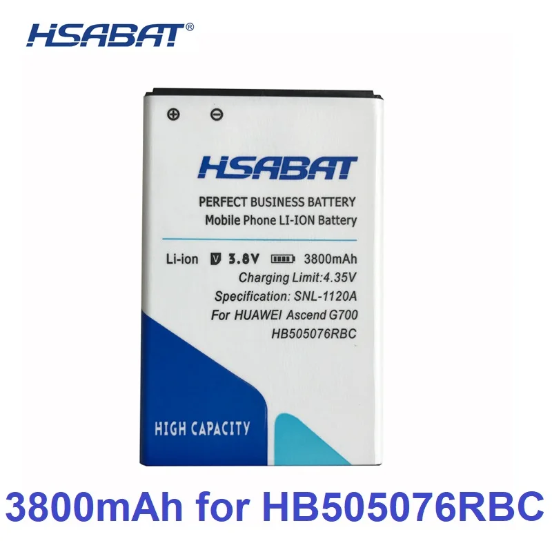 

HSABAT 3800mAh HB505076RBC Battery Use For Huawei A199 C8815 G606 G610 G700 G710 G716 G610S Y3 II Y3 2 Y3II Y3II-U22 LUA-U22