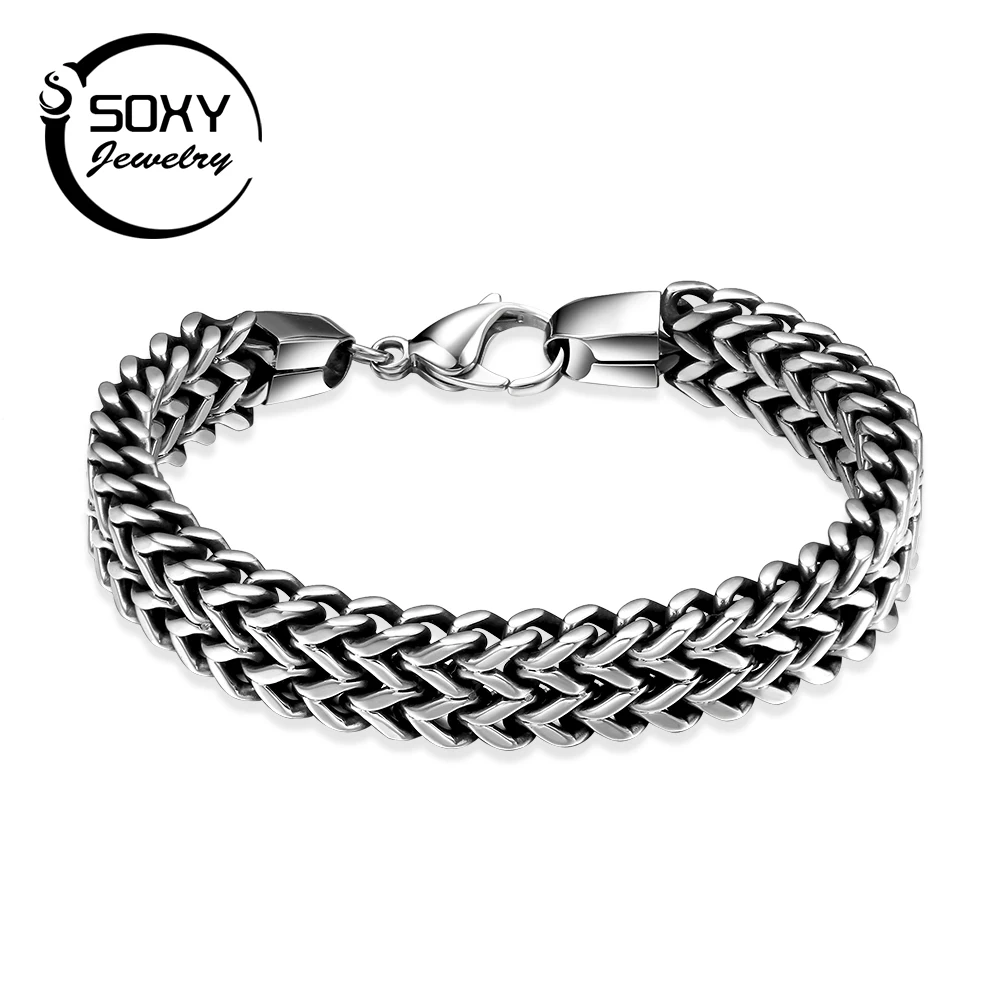 SOXY Popular Stylish Double Men s Shaped Bracelet Superbe Personality Europe And The United States Style