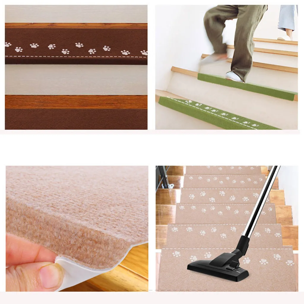 8Pcs Self-adhesive Stair Carpet Mat Step Staircase Non Slip Cover Pad Luminous Stair Mats Home Decorative felpudo deurmat 8Pcs Self-adhesive Stair Carpet Mat Step Staircase Non Slip Cover Pad Luminous Stair Mats Home Decorative felpudo deurmat