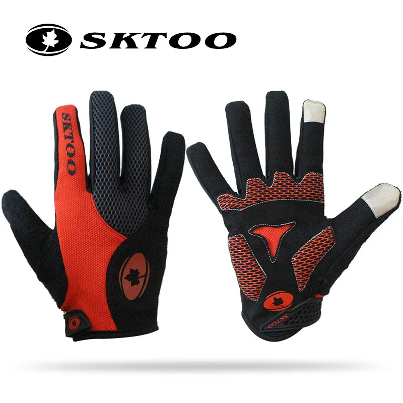 SKTOO winter font b cycling b font full finger font b gloves b font bike long