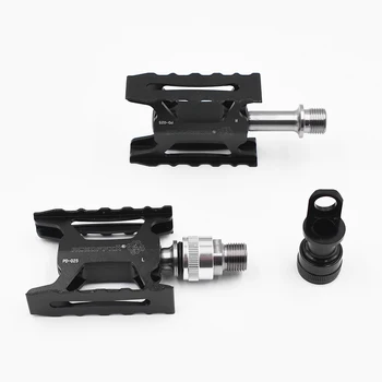 

TWTOPSE Cycling Bike Bicycle Pedals Titanium Axles Bearing For Brompton Bike Left Quick Release CNC Lightweight Pedals Mounting