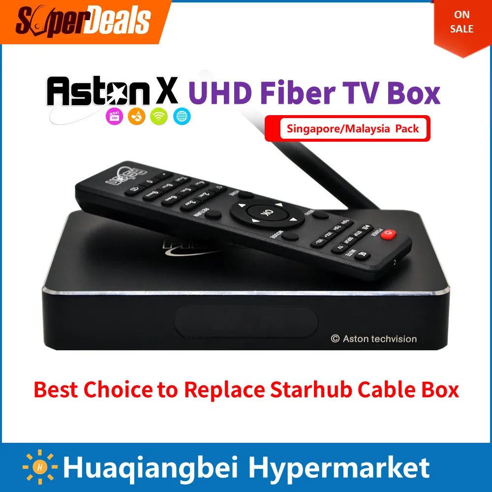Aston X Singapore Fiber IPTV Box Android Замена Starhub кабель часы Live Английский Китайский малайский
