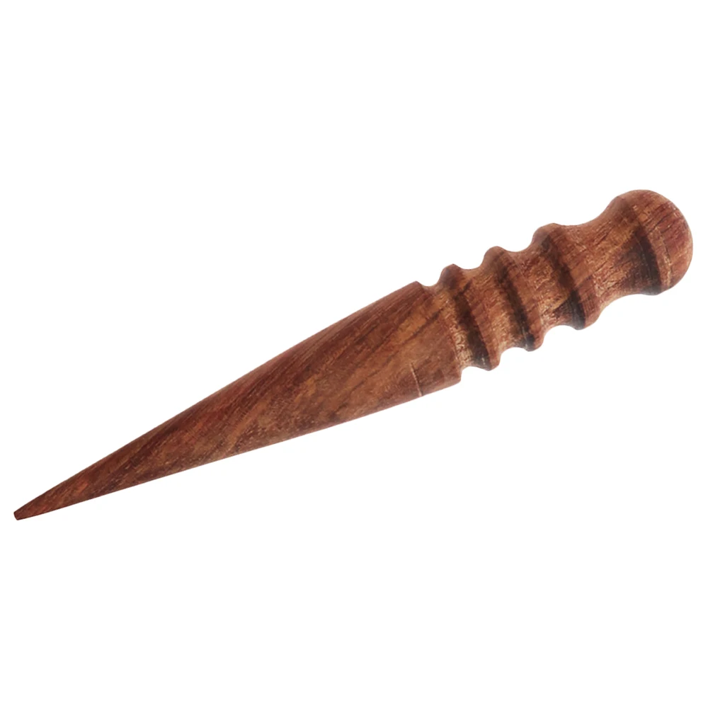 Leather Craft Multi-Size Round Wood Edge Slicker Burnisher Working DIY Tools