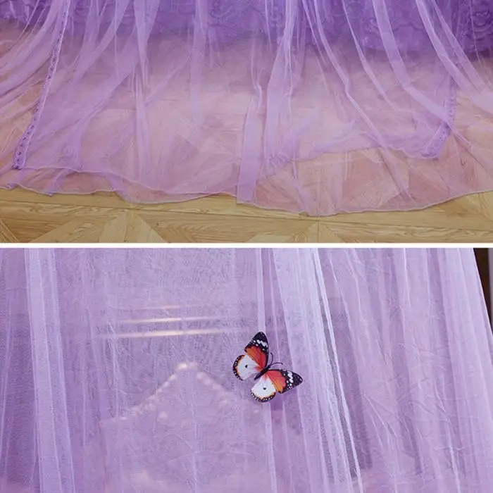 New Round Lace Curtain Dome Princess Queen Bed Canopy Netting Mosquito Nets Home Decal Princess Bed Nets NE
