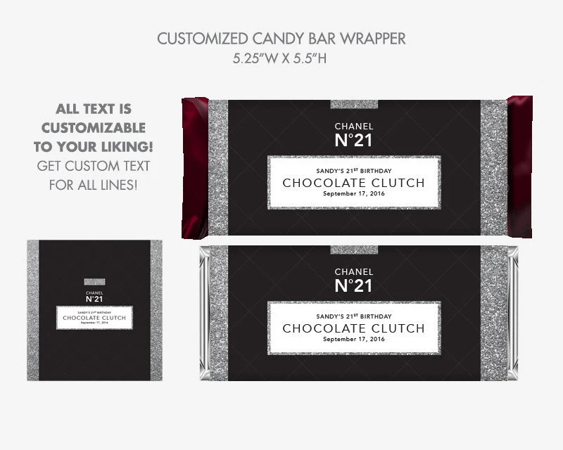 custom chocolate bars wrappers