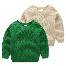 Kids Hemp Flowers Woollen Sweaters 2017 Autumn Winter Korean New Brand Baby Boys Knitting Shirts Boys Solid Casual Tops Boys Tee