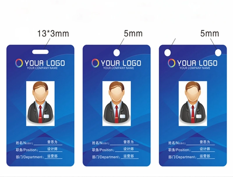 10pcs 4 colors polyester Employee Appointment card Lanyards Badge with Lanyard Neck Strap for Work permit lanyard (25)