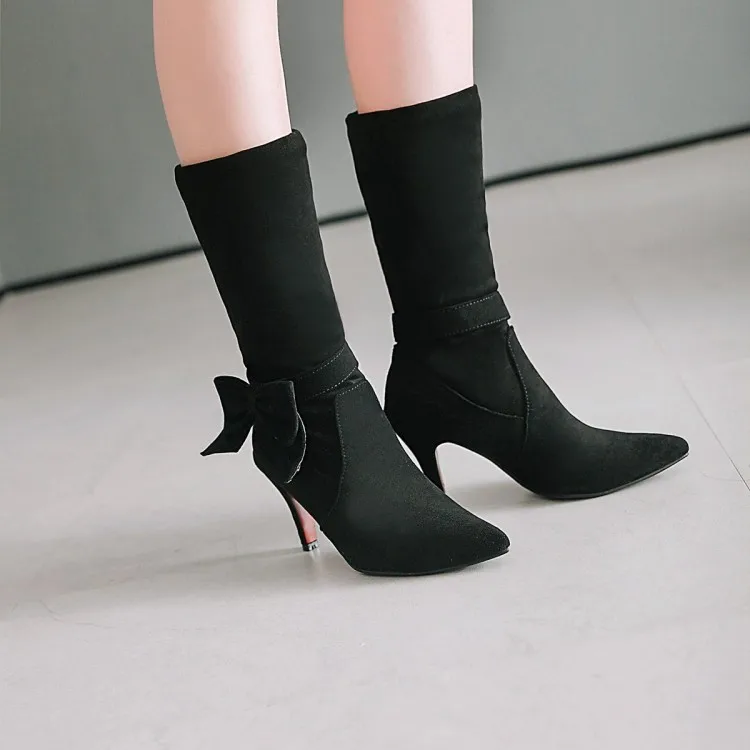 

Big Size 11 12 13 14 15 Sexy Simple Bowknot High-heeled Fine-heeled Ground Water Drill Sulphur Cylinder