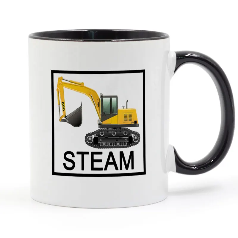 

Steam Game Excavator Mug Coffee Milk Ceramic Cup Creative DIY Gifts Home Decor Mugs 11oz C132