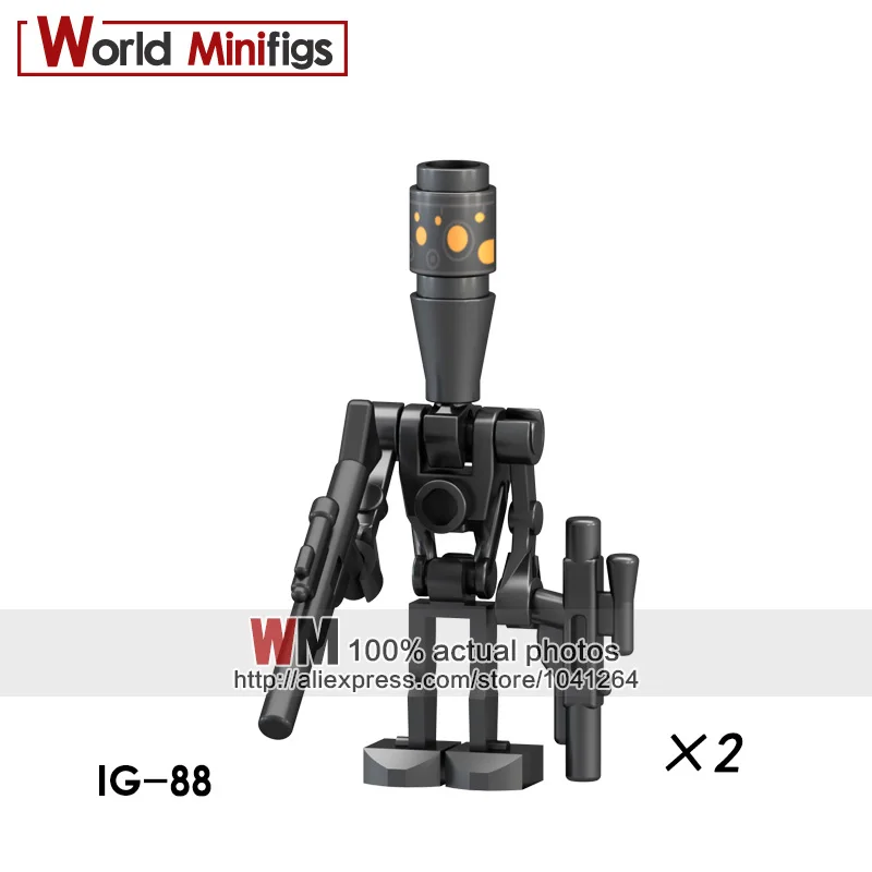 

Single Sale Star Wars Building Blocks IG-88 Dolls Bricks Action Education Building Block Funny Gift for Children Interesting Toy